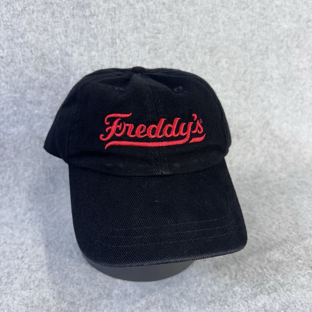 Freddy's Grillin' Scoopin' Rockin' Black Embroidered Baseball Cap Hat